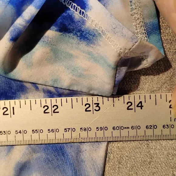 Scrub Star Blue Green Work Tunic Size Large - Picture 9 of 10